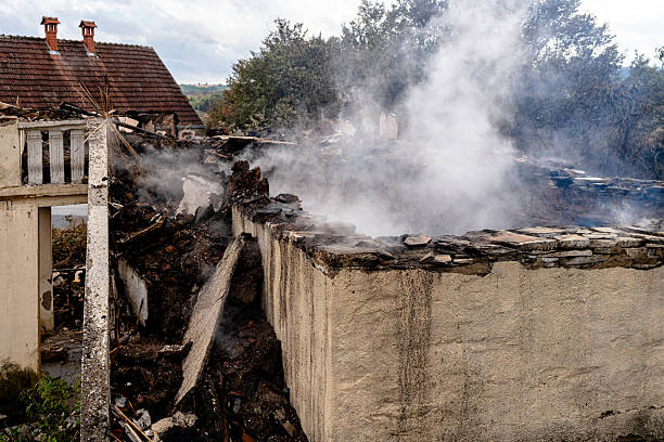 Professional Emergency Fire Cleanup technician working in Bellaire, OH